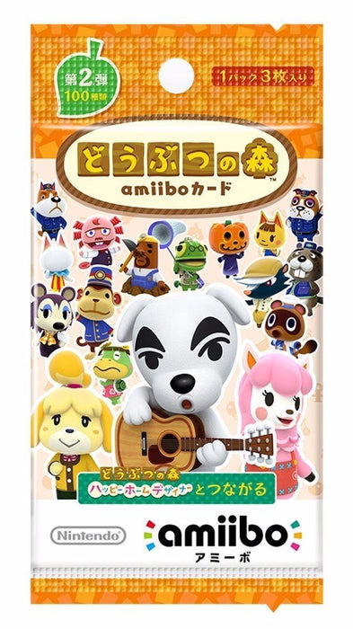 Nintendo Amiibo Animal Crossing Card Vol 2 Boîte de 50 cartes à collectionner Japon