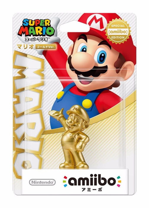 Nintendo Amiibo Mario Gold Ver Super Mario Bros. 3ds Wii U Accessories Japan