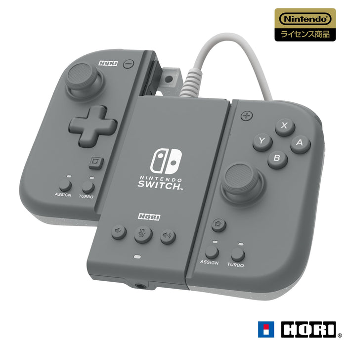 Hori Nintendo Switch Grip Controller Fit Attachment Set Charcoal Gray