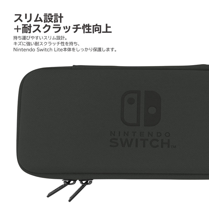 HORI Slim Hard Pouch Pour Nintendo Switch Lite Noir
