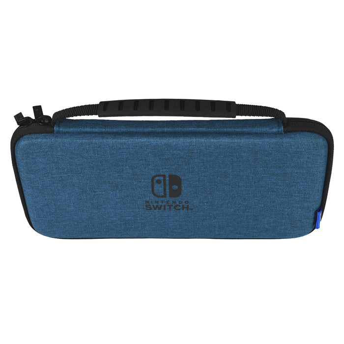 HORI Slim Hard Pouch Plus Pour Nintendo Switch / Nintendo Switch Oled Modèle Bleu