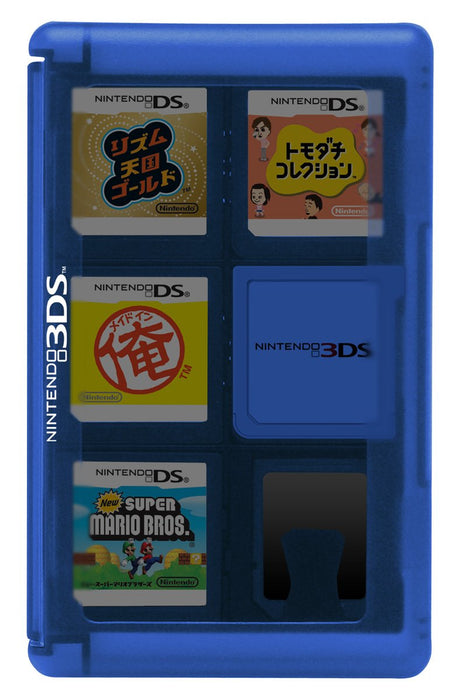 HORI Blue Clear Card Case 12 für Nintendo 3Ds und Ds