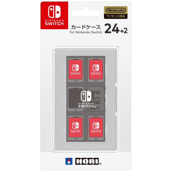 HORI Game Card Case 24+2 White For Nintendo Switch