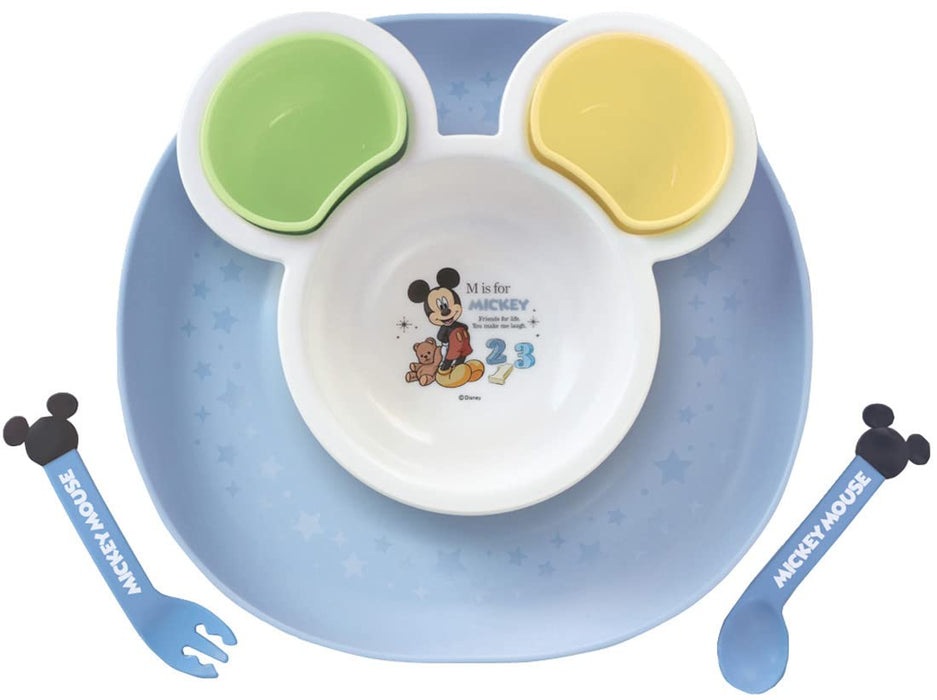 Kam Kasei Japan Nishiki Kasei Baby Tableware Spill Catch Plate Mickey Mouse