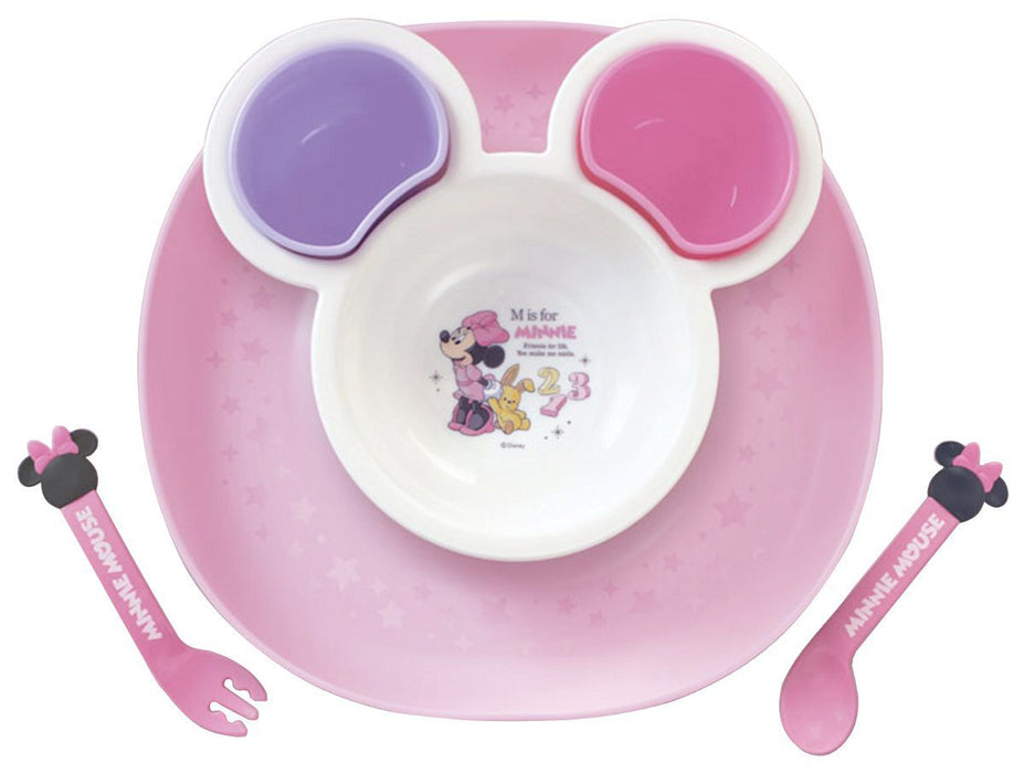 Kam Kasei Nishiki Baby Tableware Plate Japan - Minnie Mouse Spill Guard