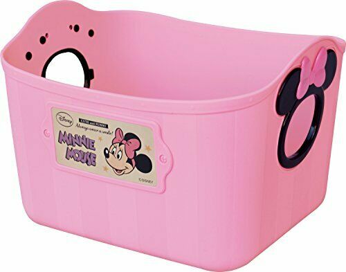 Nishiki Kasei Storage Box Minnie Mouse Mini Soft Bucket Sq 5 Peach Pink - Japan Figure