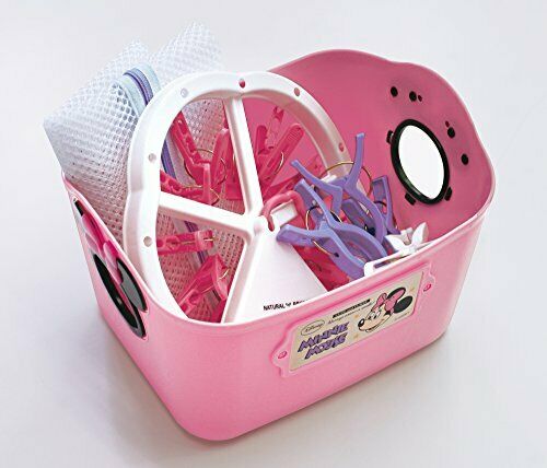 Nishiki Kasei Storage Box Minnie Mouse Mini Soft Bucket Sq 5 Peach Pink