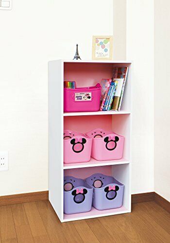 Nishiki Kasei Storage Box Minnie Mouse Mini Soft Bucket Sq 5 Peach Pink