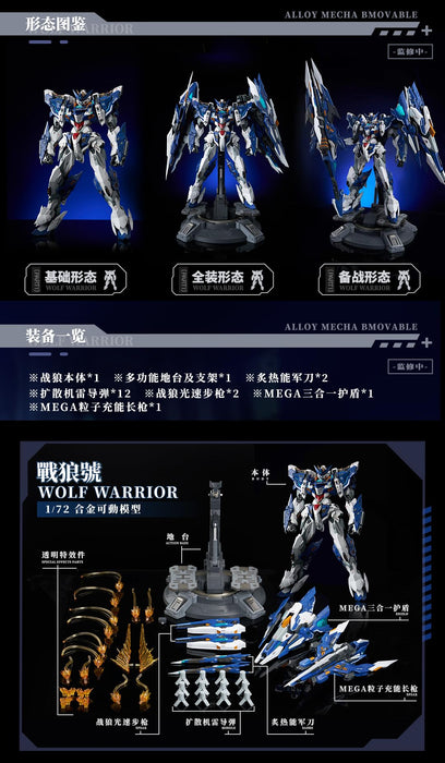 Crystal Envoy Wolf Warrior: Mega Mode 1/72 Scale Action Figure