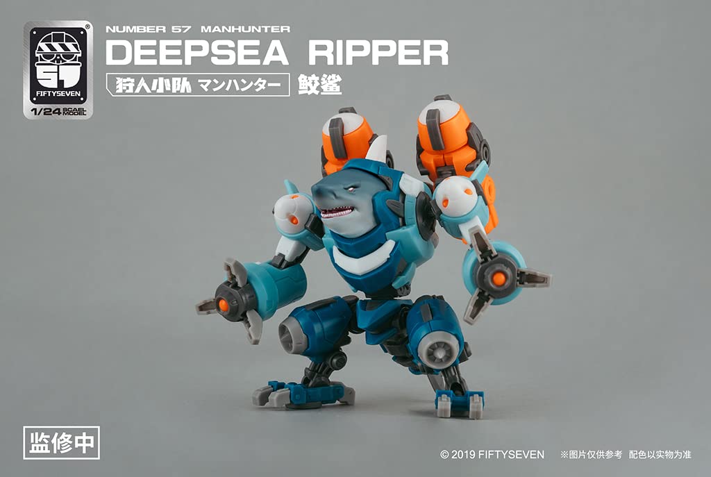 Creative Field Numéro 57 Manhunter Deepsea Ripper Shark Modèle en plastique à l'échelle 1/24 Japon