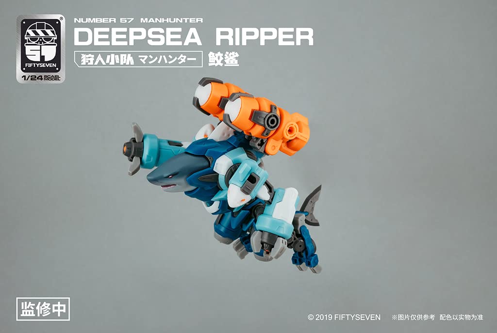 Creative Field Numéro 57 Manhunter Deepsea Ripper Shark Modèle en plastique à l'échelle 1/24 Japon