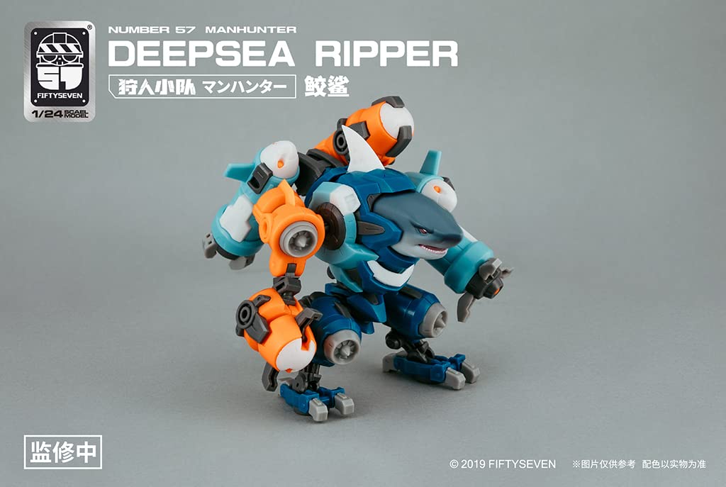 Creative Field Numéro 57 Manhunter Deepsea Ripper Shark Modèle en plastique à l'échelle 1/24 Japon