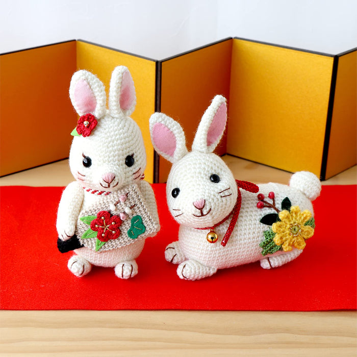 Olympus Thread Zodiac Amigurumi Kit Hagoita Bunny Mk-92 Japan