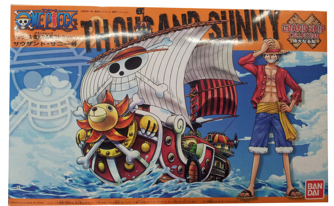 Bandai One Piece Grand Ship Collection: Thousand Sunny Japanese Color Plastic Model