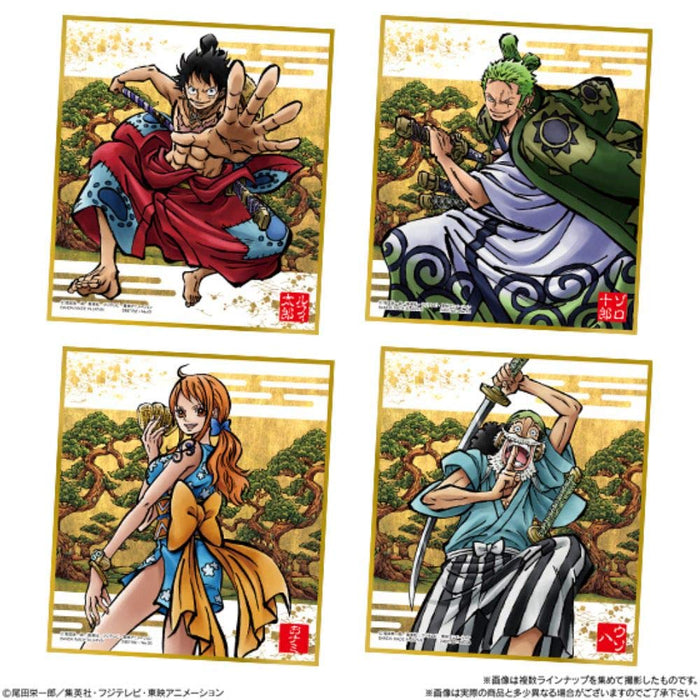 BANDAI CANDY - One Piece Shikishi Art -Wano Country- 10er-Box - Süßigkeitenspielzeug