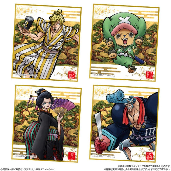 BANDAI CANDY - One Piece Shikishi Art -Wano Country- 10er-Box - Süßigkeitenspielzeug