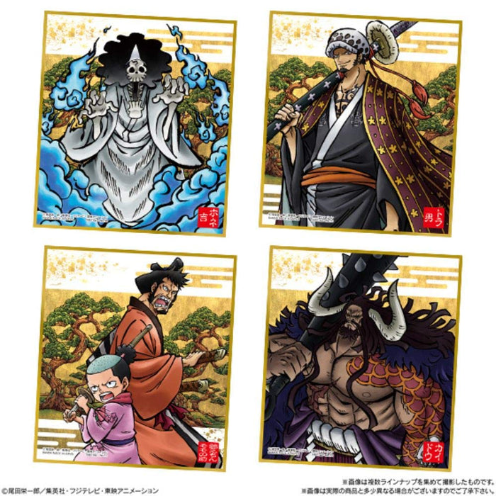 BANDAI CANDY - One Piece Shikishi Art -Wano Country- 10er-Box - Süßigkeitenspielzeug