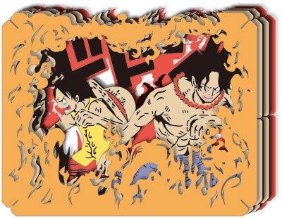 Ensky Paper Theater Pt-032 One Piece Luffy and Ace