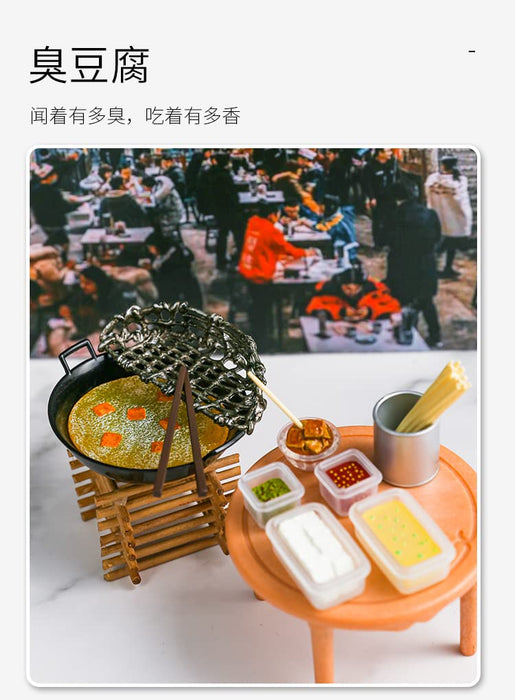 Orcara Mini World Collection Essen beim Gehen Stall Gourmet-Sammelfigur 8-teilige Box