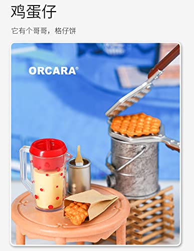 Orcara Mini World Collection Eating While Walking Stall Gourmet Trading Figure 8 Pieces Box