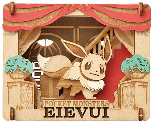ENSKY Paper Theatre Pt-W06 Pokemon Eevee im Holzstil