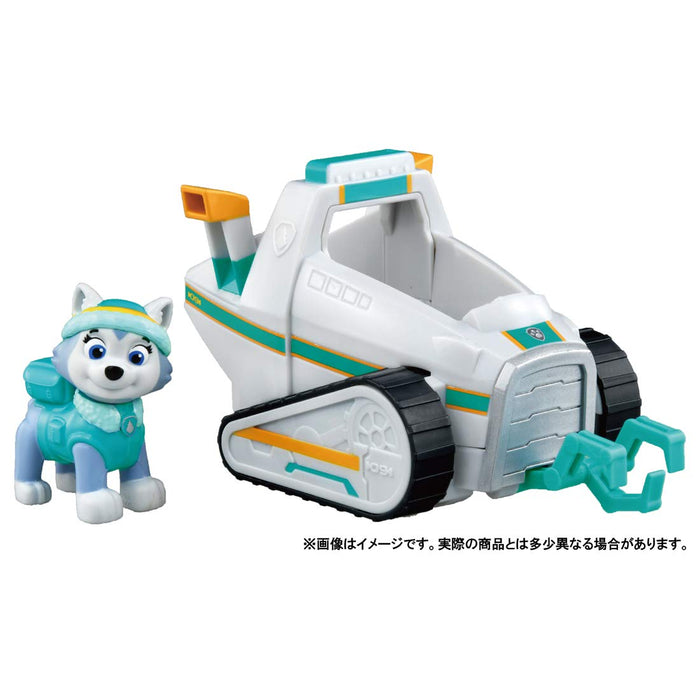 TAKARA TOMY Paw Patrol Basic Vehicle With Figure Everest Snowcat