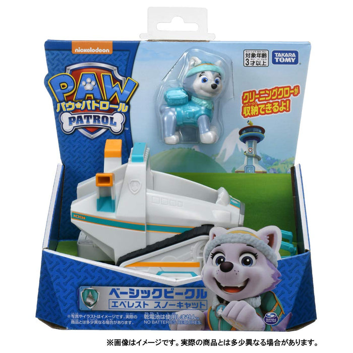 TAKARA TOMY Paw Patrol Véhicule de base avec figurine Everest Snowcat