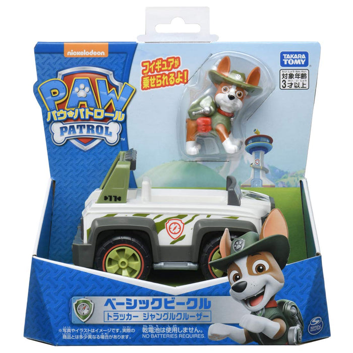 TAKARA TOMY Paw Patrol Véhicule de base avec Figure Tracker Jungle Cruiser