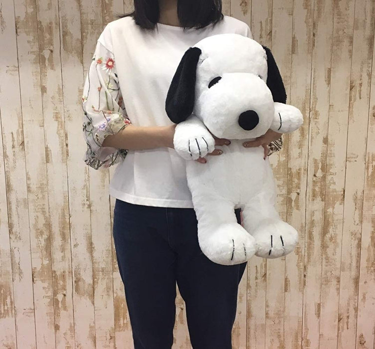 Nakajima Plush Doll Hug Hug Snoopy Black L