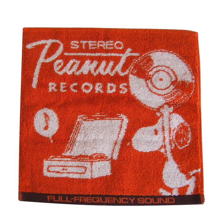 Peanuts Snoopy Serviette Mouchoir Records (Orange)