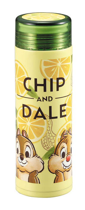 PEARL METAL Disney Bouteille personnelle fine et légère 300 ml Chip 'N Dale Citrus