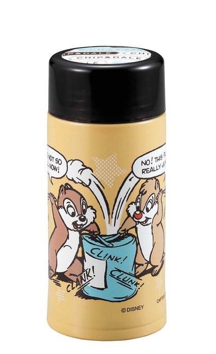 PEARL METAL Disney Bouteille personnelle fine et légère 200 ml Chip 'N Dale Comic