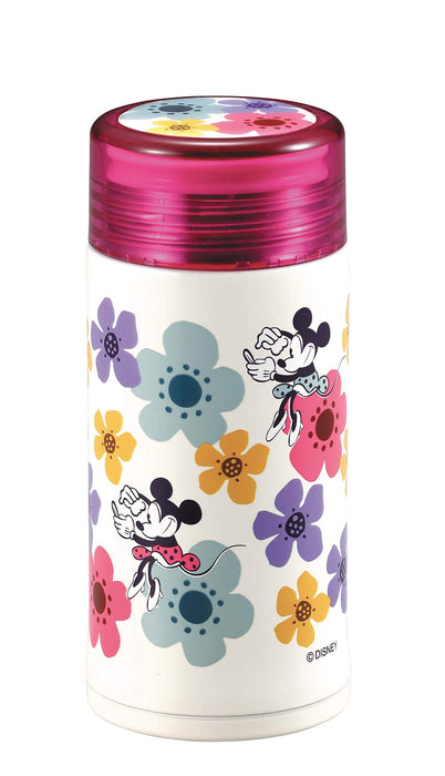 PEARL METAL Disney Leichte, schmale persönliche Flasche 200 ml Minnie Flower