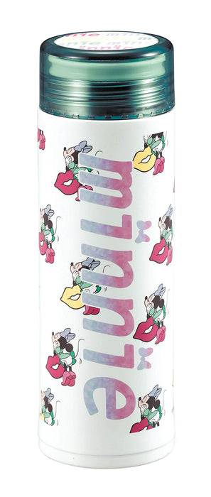 PEARL METAL Disney Leichte, schlanke persönliche Flasche 300 ml Minnie Mouse Lips