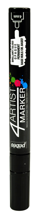 GAIANOTES Gpm01245 Opaque 4 Artist Marker 4Mm Black Hobby Tools