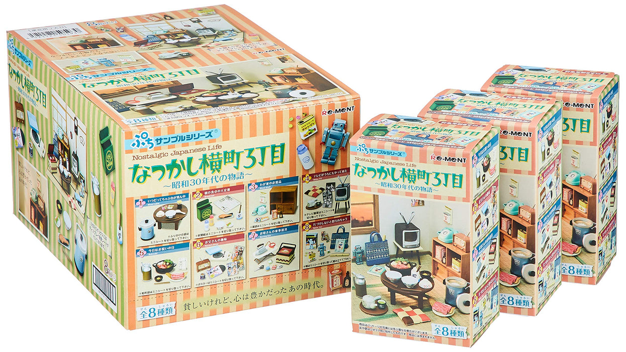 RE-MENT 505930 Nostalgic Japanese Life 1 Boîte 8 Figurines Ensemble Complet