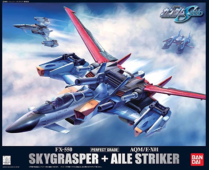 BANDAI Pg Gundam Skygrasper + Aile Striker Bausatz im Maßstab 1:60
