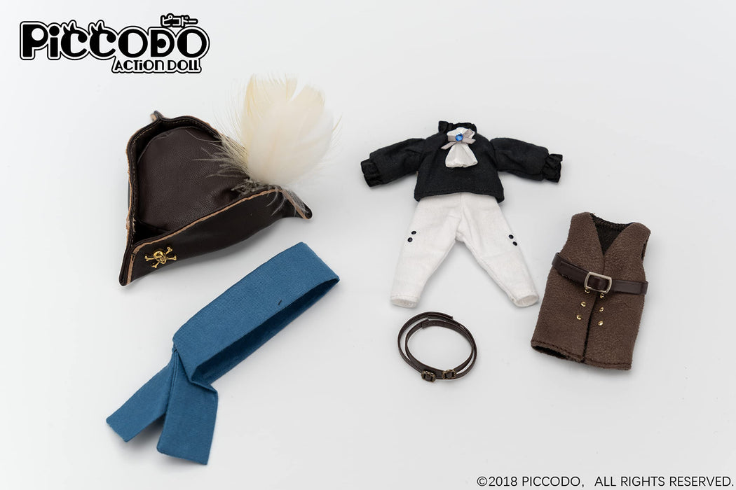 Genesis Piccodo Action Doll Body8 Plus Pirate Style Doll Clothes Set Captain Ver. (Japan).