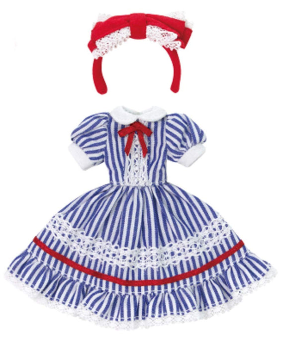 AZONE Pic308-Bst 1/12 Picco Neemo Dream Girl Alice Dress Set Blue Stripes
