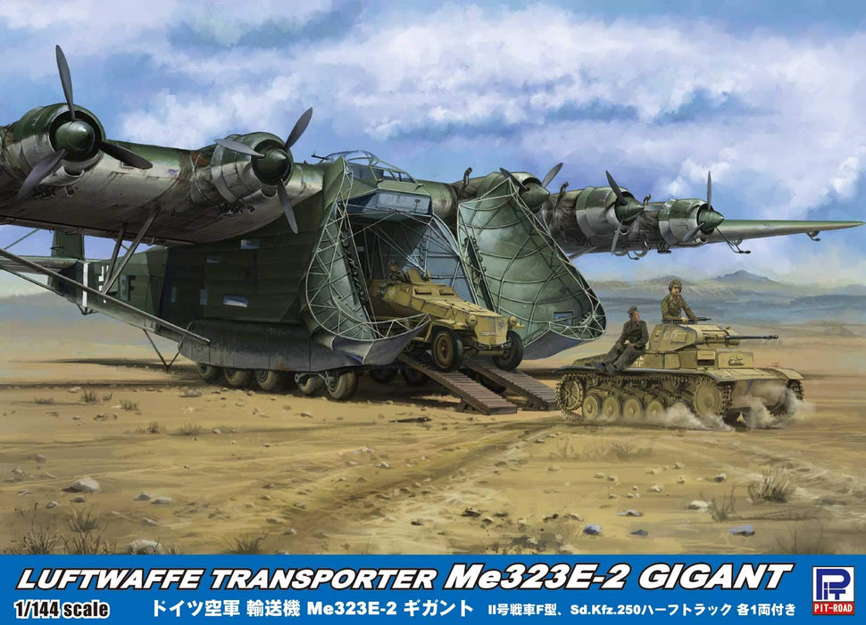 PIT-ROAD Skywave Sn23 German Military Transport Aircraft Me323E-2 Gigant 1/144 Scale Kit