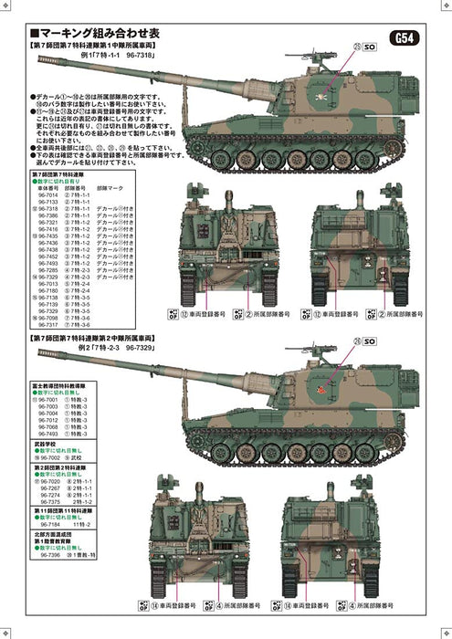 PIT-ROAD Ground Armor 1/35 Jgsdf Type 99 155Mm Self-Propelled Howitzer Plastic Model