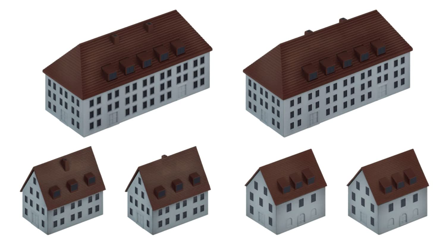 PIT-ROAD 1/700 European Buildings Plastic Model