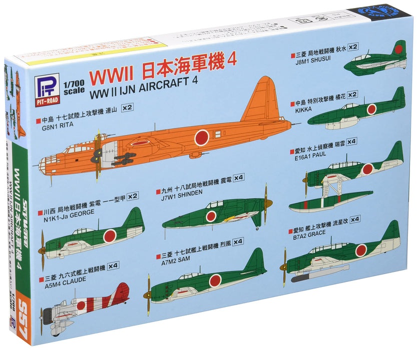 PIT-ROAD Skywave 1/700 Wwii Ijn Aircraft 4 Plastic Model