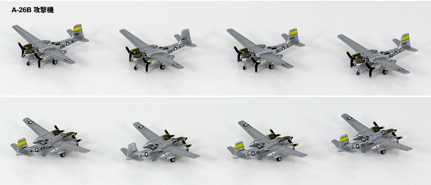 PIT-ROAD 1/700 Us Warplanes Set 4 Maquette Plastique