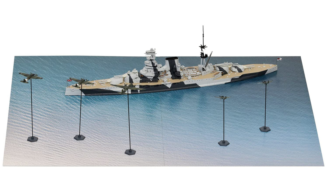 Pit Road 1/700 Sps Series Battle Of The Mediterranean Sea Royal Navy Battleship Barham Vs Luftwaffe Scene Paper Base (290 X 185Mm 2 Sheets) Plastic Model Sps19
