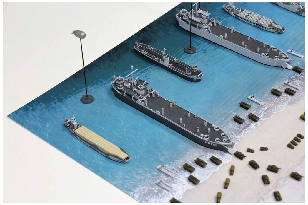 PIT-ROAD Sps07 Wwii Normandy Landing Operation D-Day Scene Paper Base 1/700 Scale
