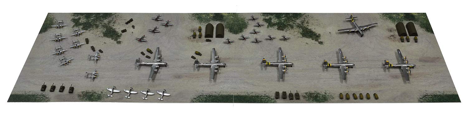 Pit Road 1/700 Sps Series Wwii Us 20th Air Force Mariana Islands Base Scenery Paper Base (280 x 180 mm 2 Blatt) Kunststoffmodell Sps08
