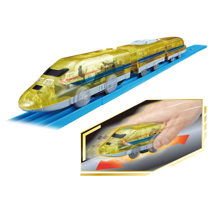 Takara Tomy Pla-Rail Keine Batterien zum Abfahren nötig! Aufladen per Hand Typ 923 Doctor Yellow
