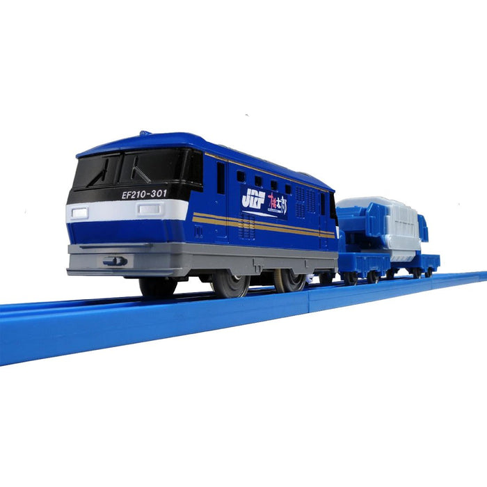 Takara Tomy Pla-Rail S-26 Elektrolokomotive Ef210 Momotaro Japanisches 3D-Eisenbahn-Spielzeugset