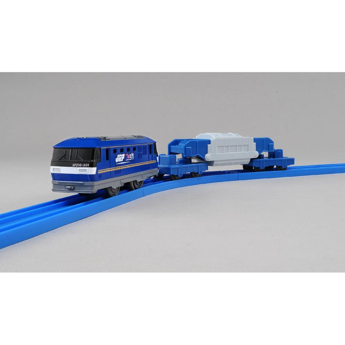 Takara Tomy Pla-Rail S-26 Elektrolokomotive Ef210 Momotaro Japanisches 3D-Eisenbahn-Spielzeugset